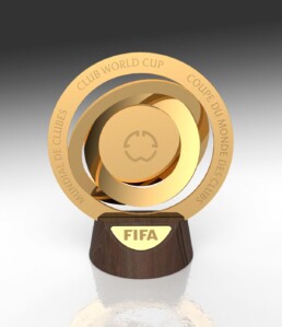 chiaroforte, packaging trofeo versione finale regali premium fifa 2025